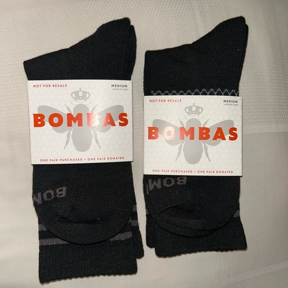Bombas Black Casual Crew Socks - Picture 2 of 4